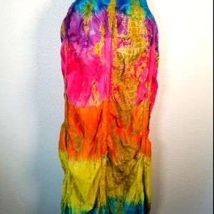 Long skirt, vintage colored hippie